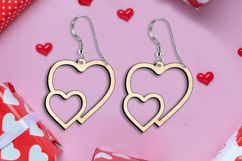 Alternate Design Love Earring SVG Romantic Valentine Laser Product Image 2