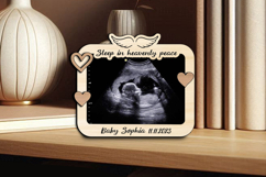 Angel Wings SVG Memorial Ultrasound Frame Baby Sonogram Pic Product Image 2
