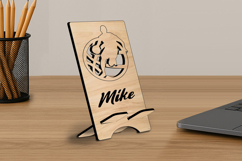 Basketball Man Phone Holder Stand SVG Gift Present Laser Product Image 2