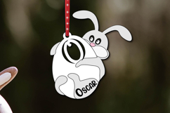 Letter O Basket SVG Easter Laser Bunny Name Tag Gift Present Product Image 2
