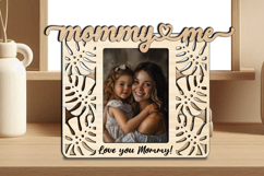 Tropical SVG Mommy and Me Frame Photo Gift Laser Love Home Product Image 3