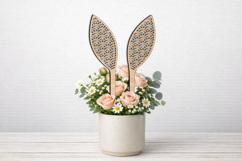 SVG Easter Bunny Ears Rabbits Arches Planter Laser Present Product Image 2
