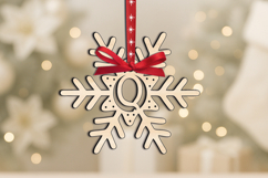 SVG Letter Q Alphabet Christmas Holiday Ornament Laser Gift Product Image 2