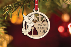 Angel Church Cathedral Laser SVG Memorial Ornament Christmas Product Image 2
