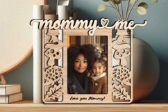 Mommy and Me SVG Photo Frame Laser Fall Autumn Season Gift Product Image 2