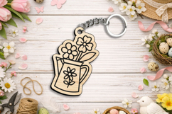 Spring Keychain Laser SVG Gift Mother's Day Summer Present Product Image 2