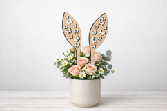 Butterfly SVG Easter Bunny Ears Planter Laser Gift Rabbits Product Image 2