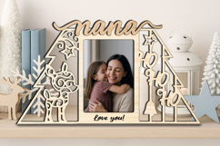Ho-Ho-Ho Deer Christmas Nana SVG Photo Frame Appreciation Product Image 2