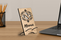 Letter N Alphabet SVG Laser Holder Phone Monogram Stand Gift Product Image 2