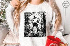 Horror Pumpkin Halloween|Spooky Season|Halloween Gothic Girl Product Image 2