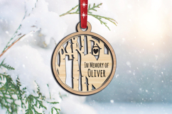 Laser SVG Memroial Ornament Home Decor Holiday Christmas Product Image 3