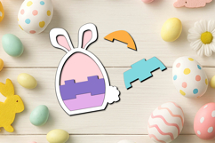 Lego Style Laser SVG Bunny Easter Puzzle Kid Child Game Gift Product Image 3