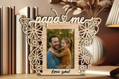 Butterfly SVG Papa &amp; Me Frame Photo Gift Holiday Home Decor Product Image 2