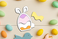 SVG Bunny Easter Puzzle Kid Child Game Laser Holiday Rabbit Product Image 2