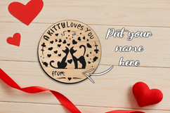 Laser SVG St. Valentine Day Coaster Romantic Love Present Product Image 2