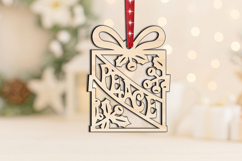 Laser Peace Christmas Ornament SVG Gift Luck Holiday Present Product Image 2