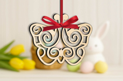 SVG Easter Butterfly Ornament Laser Holiday Pattern Present Product Image 2