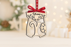 Baby Bodysuit Letter Y Laser SVG Christmas Ornament Newborn Product Image 1