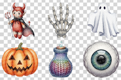 Halloween Knits | Doll spooky Texture Cute pumpkin ghost PNG Product Image 2