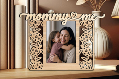 Photo Frame Mommy and Me SVG Picture Love Daughter Son Kid Product Image 2
