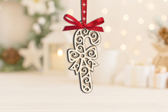 Christmas Sweet Candy Stick Laser SVG Ornament Present Gift Product Image 2