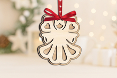 SVG Holy Angel Christmas Ornament Laser Festivities Present Product Image 2