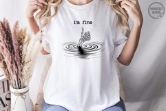 I’m Fine Skeleton Funny Sarcastic Halloween, Dark Humor Meme Product Image 2