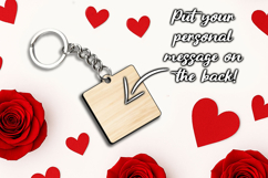 SVG Valentine Day Love Key Chain Romantic Gift Laser Present Product Image 2