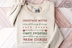 Cozy Christmas Words|Christmas Movies Warm Cookies Comfy Product Image 2