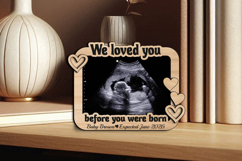 We Love You Ultrasound Sonogram Baby Announcement Magnet SVG Product Image 2