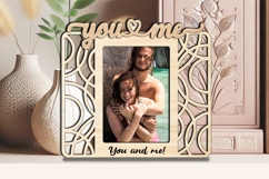 You Me SVG Abstract Design Frame Photo Love Romantic Gift Product Image 2