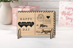 Happy Mother's Day Post Card Gift SVG Laser Grandma Best Mom Product Image 2