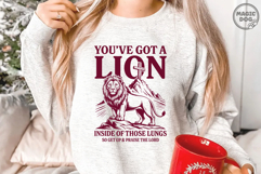 You&#039;ve Got A Lion Inside Of Those Lungs|Lion Jesus SVG Product Image 3