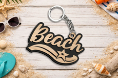 Beach SVG Summer Keychain Gift Laser Accessory Present Product Image 2