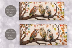 Owls Mug Sublimation Wrap 11 &amp; 15 oz Product Image 2