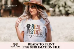 Real Estate Agent PNG | Boho Print PNG for Sublimation Product Image 2