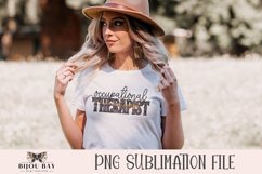 Leopard Print Occupational Therapist Sublimation Design PNG Product Image 2