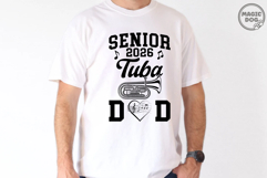 Senior 2026 Tuba Dad|Marching Band Senior|Band Dad SVG Product Image 2