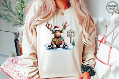 Christmas Moose|Cute North Pole Reindeer Winter Holiday PNG Product Image 2
