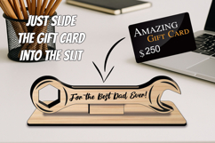 Father&#039;s Day Gift Card Money Holder Wrench Tools Best Dad Product Image 2