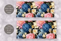 Vintage Flowers Mug Sublimation | Floral Mug Wrap Product Image 2