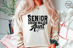 Senior 2026 Drum Major Aunt|Class of 2026| Marching Band SVG Product Image 2