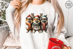 Pomeranian Christmas|Pom Dog Holiday|Santa Hat Dog Lights Product Image 2