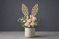 Crosses SVG Easter Bunny Ears Planter Laser Gift Rabbits Product Image 2