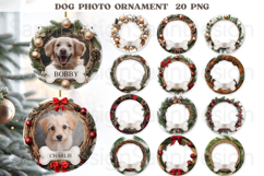 Personalized Pet Christmas Ornament, Dog Christmas Png Product Image 1