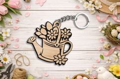 Water Can Spring Keychain Laser SVG Gift Present Accessory Product Image 2