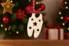 SVG Christmas Baby Pants Bodysuit Ornament Laser Present Product Image 2