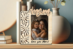 Tropic Mom Photo Frame SVG Picture Gift Laser Home Present Product Image 2