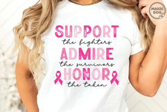 Breast Cancer Awareness Pink Ribbon|Support Fighters Admire Product Image 2