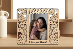Cherry Blossom SVG Nana Girl Frame Photo Design Gift Laser Product Image 2